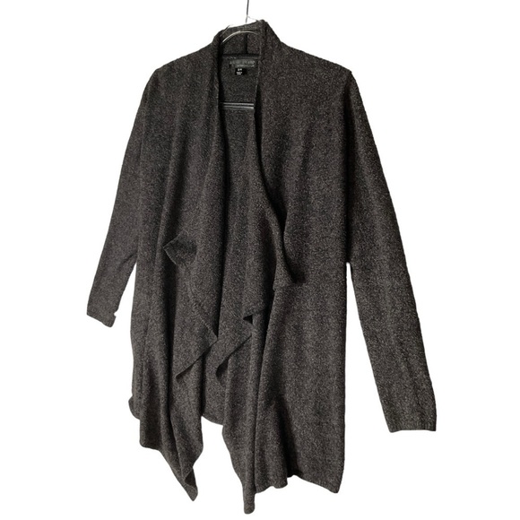 Barefoot Dreams Calypso Cardigan CozyChic Ultra Lite Long Open Brown Sz S M - Picture 6 of 10